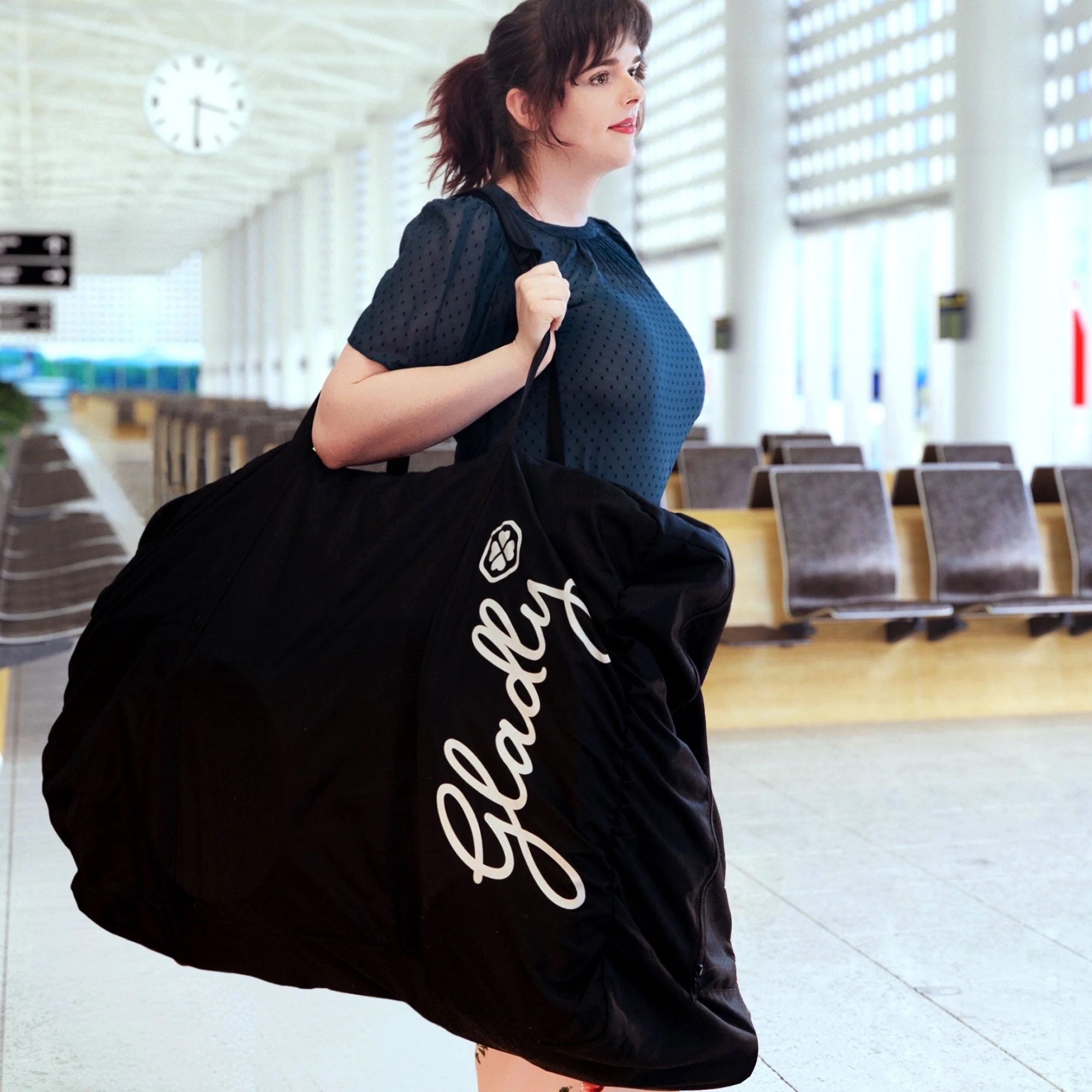 Gladly Family Travel Bag for Anthem2 or Anthem4 All-Terrain Wagon Stroller, Black, 1.6 lbs.