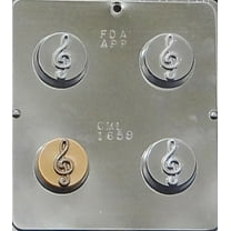 1659 G Clef Musical Note Oreo Cookie Chocolate Candy Mold