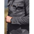 thumbnail image 5 of Fexilor Men's Flannel Lined Jacket, Plaid Brushed Lining, Cowboy Western Twill Outdoor Shirt Jacket, 5 of 7