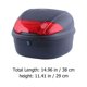 thumbnail image 2 of Motor espesado Bolsa de asiento trasero Extra grande Bolsa de asiento de motor Motocicleta Bolsa de cola, 2 of 5