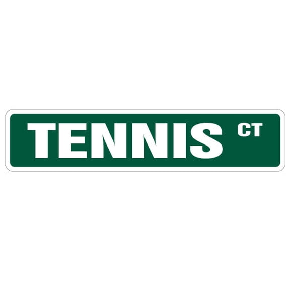 TENNIS Street Sign court player ball shop teacher | Indoor/Outdoor |  36" Wide