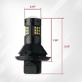 thumbnail image 5 of Error Free 7443 Type-1 Switchback White-Yellow Front Turn signal LED Light Bulbs, 5 of 10