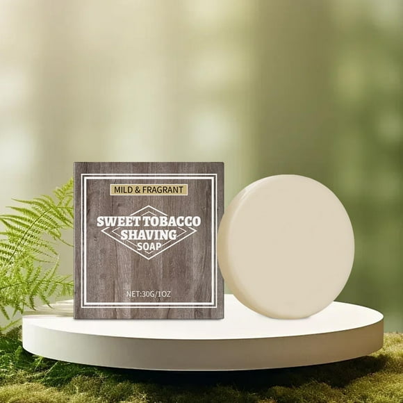 yelldesk Natural Soap Bar, Face & Body Soap, Shaving Soap Shaving Handmades Soap Facial Cleanser Deeps Cleansing Facial Foam Men's Shaving Soap 30g