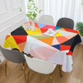 thumbnail image 2 of Yayeee Tablecloths 60" x 90" Rectangle Wrinkle Resistant Party Table Cover, Purple Triangles, 2 of 8