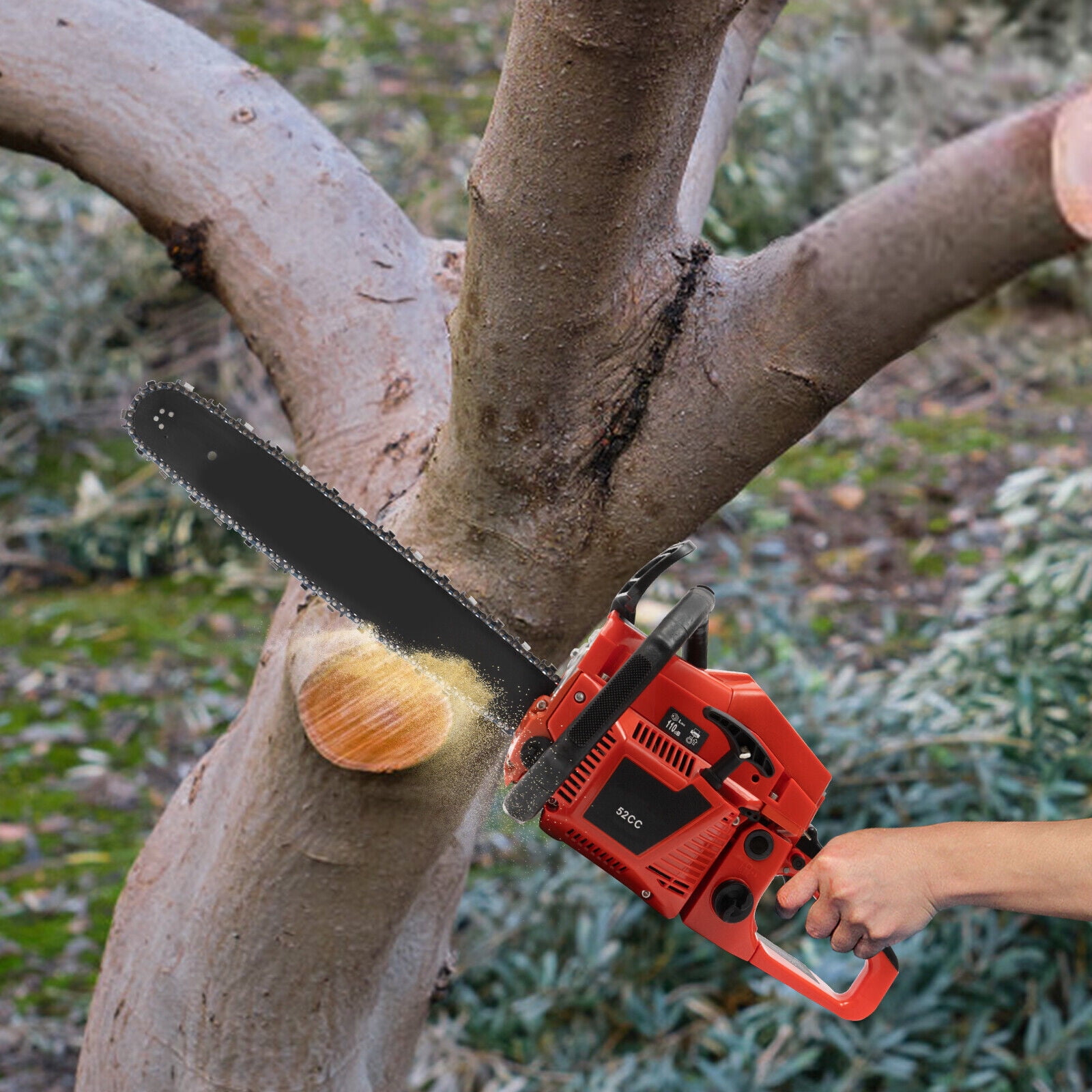 Denest Chainsaw 20” 52cc 2-Cycle Gas Powered Chainsaw, High Performance and Safety Features