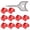 Red-10Pcs, variant on Physical Networking RJ45 Port Lock Device For Ethernet Security AntiTamper Protections In Corporate Server Room Dust Cover
