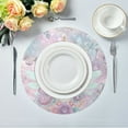 thumbnail image 3 of WOBOGO Beautiful Unicorn Round Placemats Set of 1 Heat Resistant Washable Kitchen Table Decorations 15.4in, 3 of 7