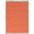 thumbnail image 2 of Contemporary Home Living 1.75' x 2.75' Reversible Handwoven Solid Area Throw Rug - Coral Orange, 2 of 6