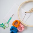 thumbnail image 3 of 4Pcs Seam Ripper Keychains DIY Cross Stitch Seam Rippers Portable Sewing Ripper Keychains, 3 of 6