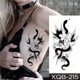 thumbnail image 1 of Impermeable Temporal Tatuaje Pegatina Dragón Negro Serpiente Peonía Rosa Totem Flash Tatto Mujeres Hombres Oscuro Sexy Cintura Brazo Tatuajes Falsos Gao Jiahui  unisex, 1 of 2