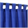 Outdoor Curtains CUR96BL 54 in. x 96 in. WeatherSmart Outdoor Curtain with Tabs - Caribbean Blue