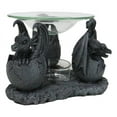 thumbnail image 2 of Fantasy Trio Gargoyle Dragons in Eggs Hatchling Candle Oil Burner Figurine, 2 of 9