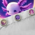 thumbnail image 4 of Feelyou Kawaii Axolotl Animal Blackout Curtains Set of 2 (52x84 Each), Dreamy Stars Moon Window Curtains, Teens Kids Boys Girls Curtains and Drapes, Window Curtains Bedroom Decor, 4 of 6