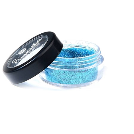 Superstar Biodegradable Loose Fine Glitter - Sky Blue (6 ml), Cosmetic Grade, Ecofriendly Glitter for Face, Body, Hair