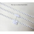 thumbnail image 3 of Roller and Roman Shade Blind Beaded Chain Cord, Roller Curtain Bead Rope,Plastic Roller Blind Roman Vertical Shade Beaded Chain, 3 of 5