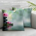 thumbnail image 3 of Orinice Flowers Bamboo Sticks Graphic Decorative Throw Pillow Cover Zipper Closure for Home Couch Living Room Bed Sofa - 1PC 22x22in, 3 of 5