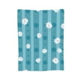 thumbnail image 1 of Blue Striped Flowers Throw Blanket, Super Soft Anti-Pilling Flannel Bed Blankets, 80"x60", 1 of 8