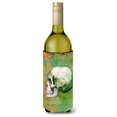 thumbnail image 1 of "Treasures Day of the Dead Green Skull Botella Bebida Aislante Hugger, 750 ml, Multicolor" Caroline's Treasures BB5122LITERK, 1 of 1