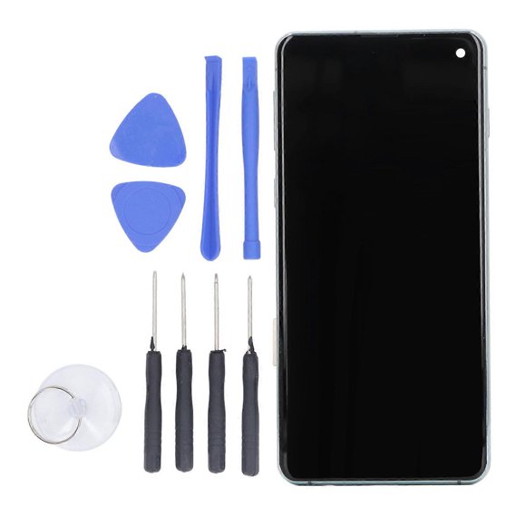 Replacement for Galaxy S10 6.05 inch TFT Touch Screen with Frame Replacement Part without Fingerprint Function Blue