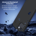 thumbnail image 3 of Entronix Silicone Soft Case for iPhone 16e, Anti-Slip Durable Slim Fit Cover, Black, 3 of 6