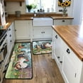 thumbnail image 4 of Farmhouse Kitchen Rug Set of 2, Vintage Farm Rooster Non-Slip Washable Mat, Farmhouse Kitchen Decor Anti-Fatigue Rug for Kitchen Sink Laundry Room, 17x30+17x47 Inch, 4 of 6