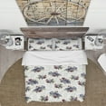 thumbnail image 2 of Designart 'Red Peonies and Pansies Flowers' Floral Duvet Cover Set, 2 of 4