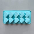 thumbnail image 5 of Sky Blue Heart Silicone Mold – Miyuadkai 10-Cavity Ice Cube Tray for Baking & Candy Making, Easy Demold Flexible Mold for Cookies & Cakes, Spring & Mother's Day Baking, 5 of 8