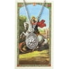 Pewter Saint St George Medal with Laminated Holy Card, 1 1/16 Inch