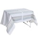 thumbnail image 4 of Mantel, Manteles, Rectángulo 59.1x83.9in Tela Oxford 600D Equipado Con Agujero Para Sombrilla Con Cremallera, Para Sala De Estar Actividades Al Aire Libre Cergrey Table Cover, 4 of 8