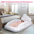thumbnail image 3 of Cama inflable de viaje para niños pequeños USHMA con doble cara, 3 of 7
