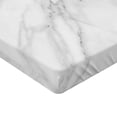 thumbnail image 2 of Ambesonne Marble Print Fitted Sheet, Stained Monochrome, Twin Size, White Pale Grey, 2 of 3
