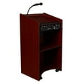 thumbnail image 4 of Oklahoma Sound 50W Modern Wood Aristocrat Sound Lectern in Mahogany, 4 of 7
