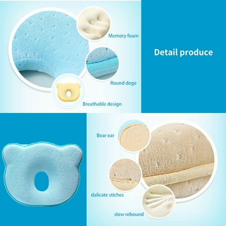 Newborn Baby Pillow Head Shaping Pillow Flat Head Memory Foam For