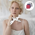 thumbnail image 6 of FRCOLOR 4Pcs Bandana Headbands Scarves 19.7X19.7in for Women Hair and Neckwear in White with Black Dots, 6 of 7
