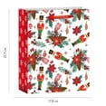 thumbnail image 2 of Holiday Time Sac Cadeau de Pailleté avec Motif Casse Noisette & Poinsettia, 2 of 4