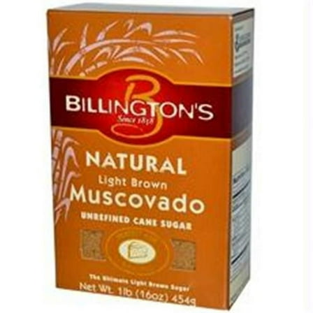 Billington's Natural Light Brown Muscovado Sugar, 16 Oz