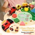 thumbnail image 4 of OATHX Toy Bead Maze Train Track Toddler Activity Table Kids Wooden Montessori Learn Sensory Toys for 1-5 Year, 4 of 9