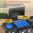 thumbnail image 5 of All-in-One Propane Gas Grill with Grilling & Griddling Functions, 745 Sq.Inch Cooking Space for Patio or Camping, 5 of 7