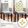 thumbnail image 5 of Pineapple Chair Covers Set of 8 Summer Yellow Fruit Chair Back Covers Stretch Removable Washable Chairs Slipcovers Chair Protector for Dining Room Kitchen Party Decor, 5 of 5