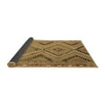 thumbnail image 2 of Ahgly Company Indoor Round Abstract Brown Contemporary Area Rugs, 3' Round, 2 of 4