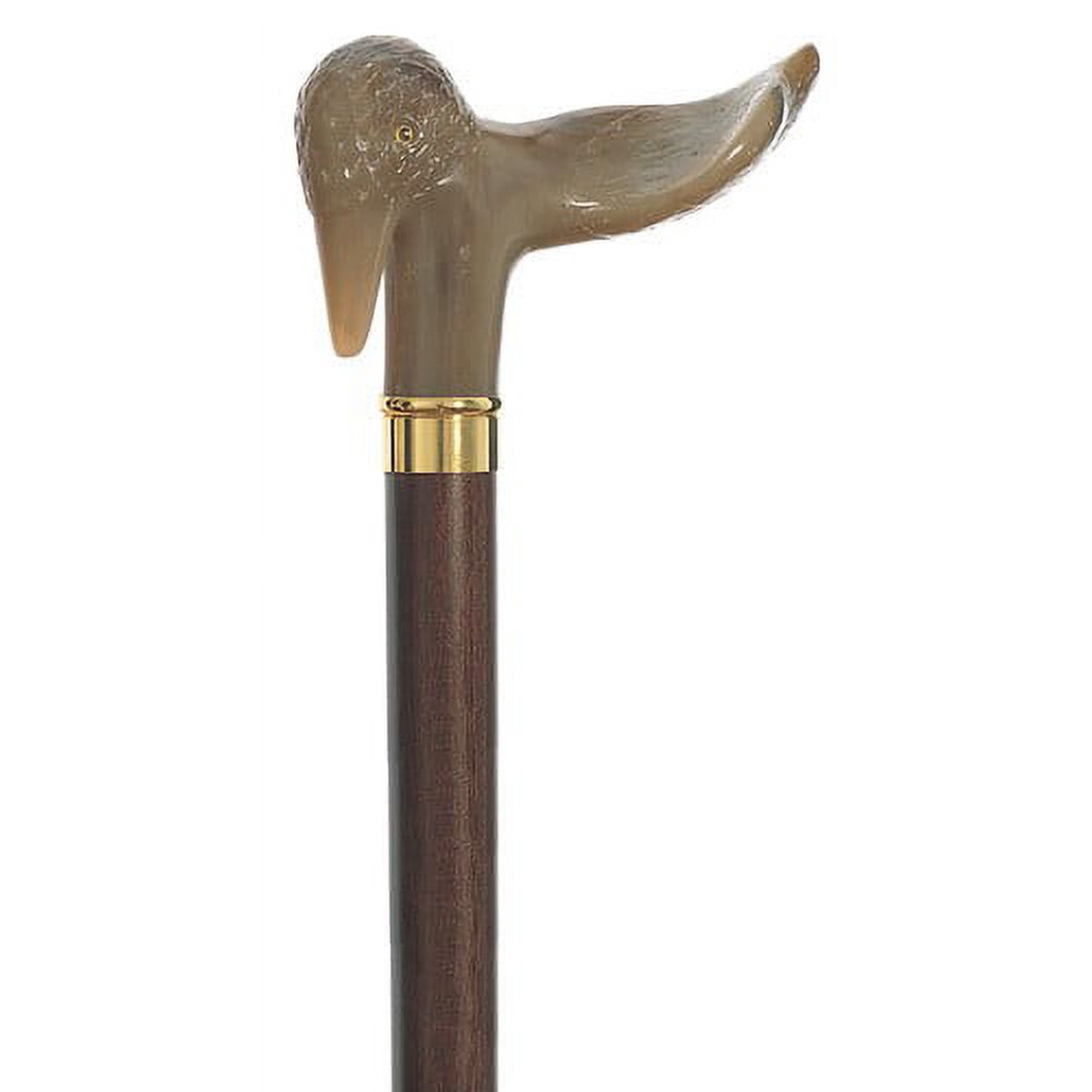 Right Palm Grip Walking Cane with Duck designed resin ergonomic palm handle