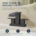 thumbnail image 2 of WB-A35A6B Centerset Bathroom Faucet with Drain Assembly, 2-handle Bathroom Sink Faucet, 2 of 5