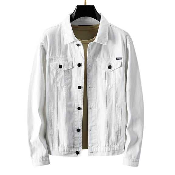 Jackets for Men, Men's Lightweight Safari Jacket, Button Down Cotton Outdoor Military Cargo Long Sleeve Outwear with Multi Pocket