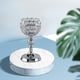 thumbnail image 5 of Candelabro de cristal para decoración de dormitorio y aniversario Plata L, 5 of 6