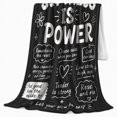 thumbnail image 2 of Softness Is Power Quote, Empowering Graphic Style for Self Care Fans, Gentle Strength Message and Appreciation Gift, Cozy Flannel Blanket for Bedroom and Reading Nook, Peaceful Home Decor, 2 of 9