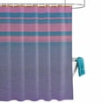 thumbnail image 2 of Abstract Gradient Fabric Shower Curtain for Bathroom Stripe Texture Waterproof Polyester Bath Curtain with 12 Hooks Washable Shower Curtain with Grommets 72"x72", 2 of 9