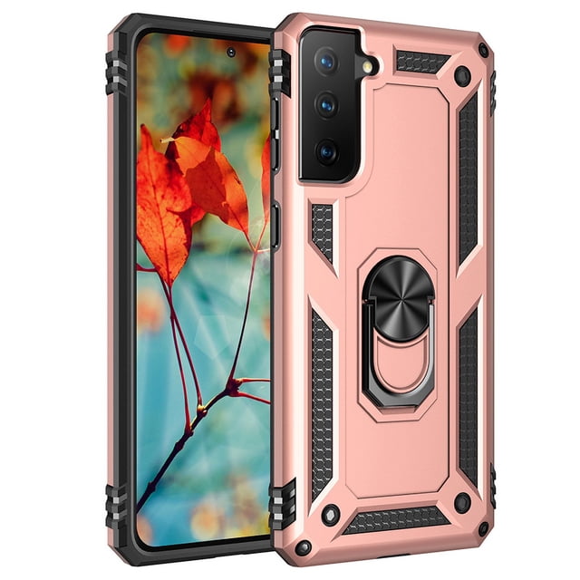 Funda de teléfono para Samsung S21 Plus de Uso Rudo Shockproof + Cristal 9D