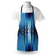 thumbnail image 3 of Abstract Apron Mosaic Pattern with Fragments Little Ceramic Style Square Digital Image Art, Unisex Kitchen Bib Apron with Adjustable Neck for Cooking Baking Gardening, Indigo Sky Blue, by Ambesonne, 3 of 3