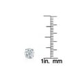 thumbnail image 3 of 2 Carat Lab Created Diamond Studs 14K White Gold With Screw Backs, 3 of 3