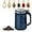 Blue, variant on Coffee Grinder Electric for Home Use: Small Spice Grinder Electric Fine Powder,Multifunctional Coffee Bean Grinder Fine Grinding,Pet Food Grinder,110V,500ML/17oz (Blue)